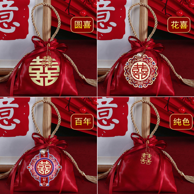 佰聚鑫结婚糖袋伴手礼专用手提式