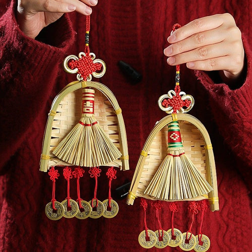 佰聚鑫乔迁之喜扫帚挂件簸箕装饰