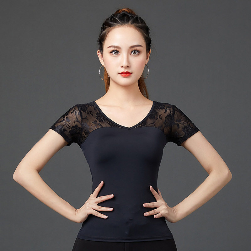 广场舞女成人拉丁舞上衣