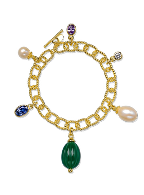 jcj时装珠宝蜜瓜珍珠手链/项链