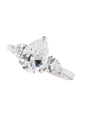 jcj时装珠宝银镀金三石戒指