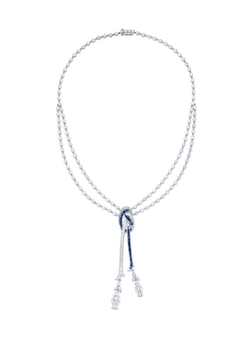 jcj时装珠宝双层流苏项链