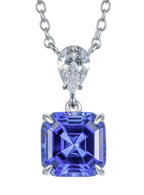 jcj阿斯切合成蓝宝石耳饰