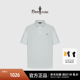 时尚 新款 男士 polo衫 休闲简约翻领短袖 凉感面料 比音勒芬夏季