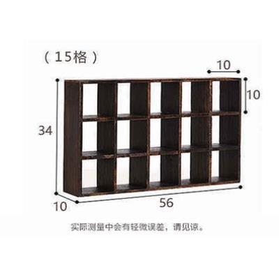 茶架展示架茶具收纳架 茶杯架 壶架 烧桐木多宝格摆件实木 博古架