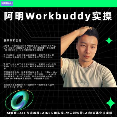WorkBuddy 办公自动化实操 批量整理表格文档 PDF 教程 会员优惠
