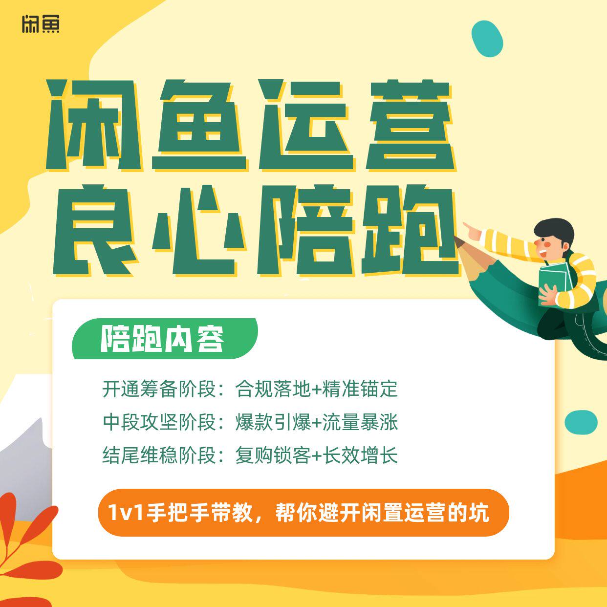 2026闲鱼代运营陪跑工具包・执行 SOP 中小商家起号选品 1V1陪跑