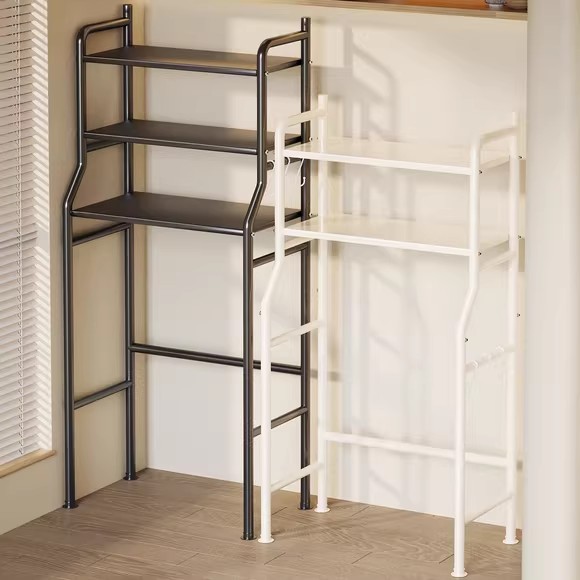 洗衣机置物架滚筒翻盖上方置物架阳台落地收纳架家用卫生间马桶架