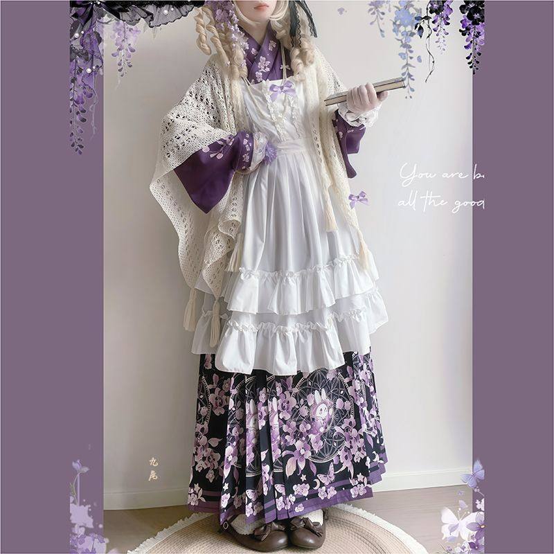 月歌辞原创汉洋折衷明制交领琵琶袖加绒斗篷马面罩裙洛丽塔可爱风,模玩/动漫/周边/娃圈三坑/桌游,lolita洛丽塔/软妹装/洋装,淘宝优惠券,粉丝福利购,淘宝优惠卷