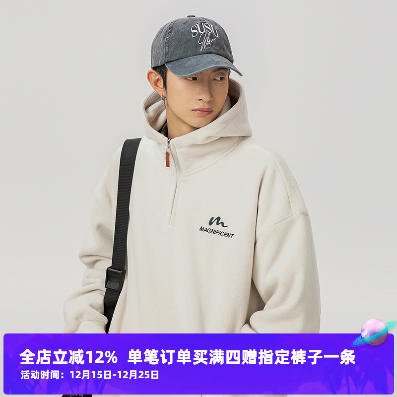 复古重磅摇粒绒卫衣卫衣