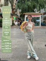 Джинсы, небольшие дизайнерские осенние штаны, свободный прямой крой, высокая талия, для формы тела «груша», тренд сезона