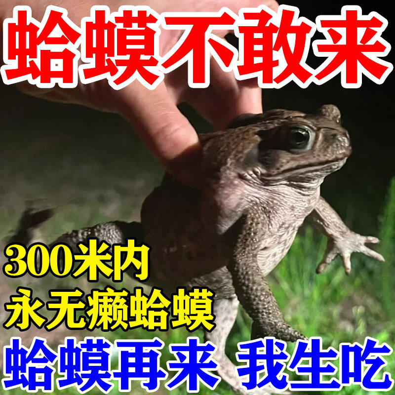 驱癞蛤蟆神器蟾蜍疙瘩宝赖克宝青蛙室内外院子河塘驱赶全窝端无毒