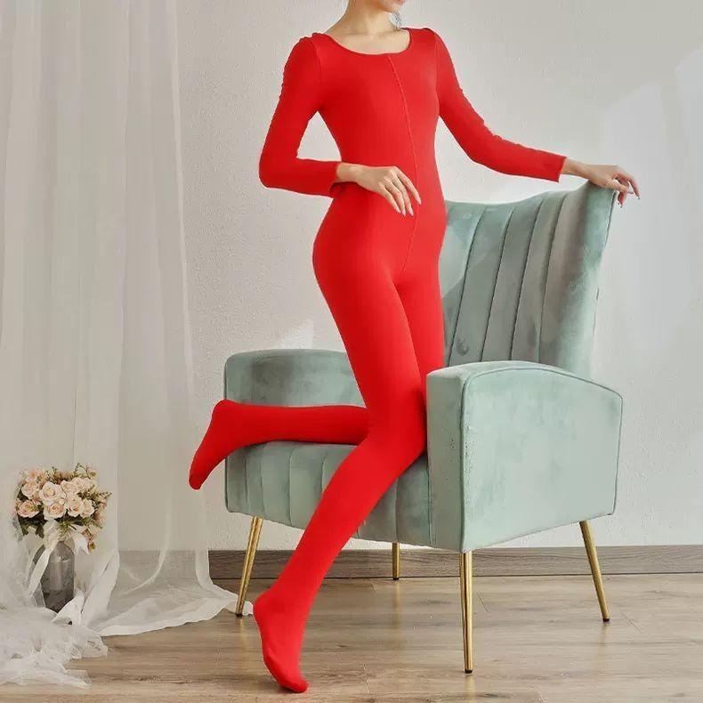 成人一体式加厚加绒连体衣开裆免脱冬季防寒保暖全身衣大码男女款