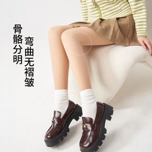 双层光腿神器女秋冬季 袜 裸肤色加绒加厚打底袜自然裸感防勾丝连裤