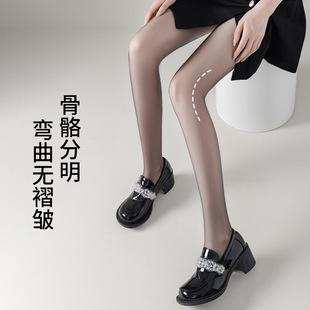 波点黑丝袜光腿神器女秋冬季 袜 裸感双层性感加绒加厚透肤连裤