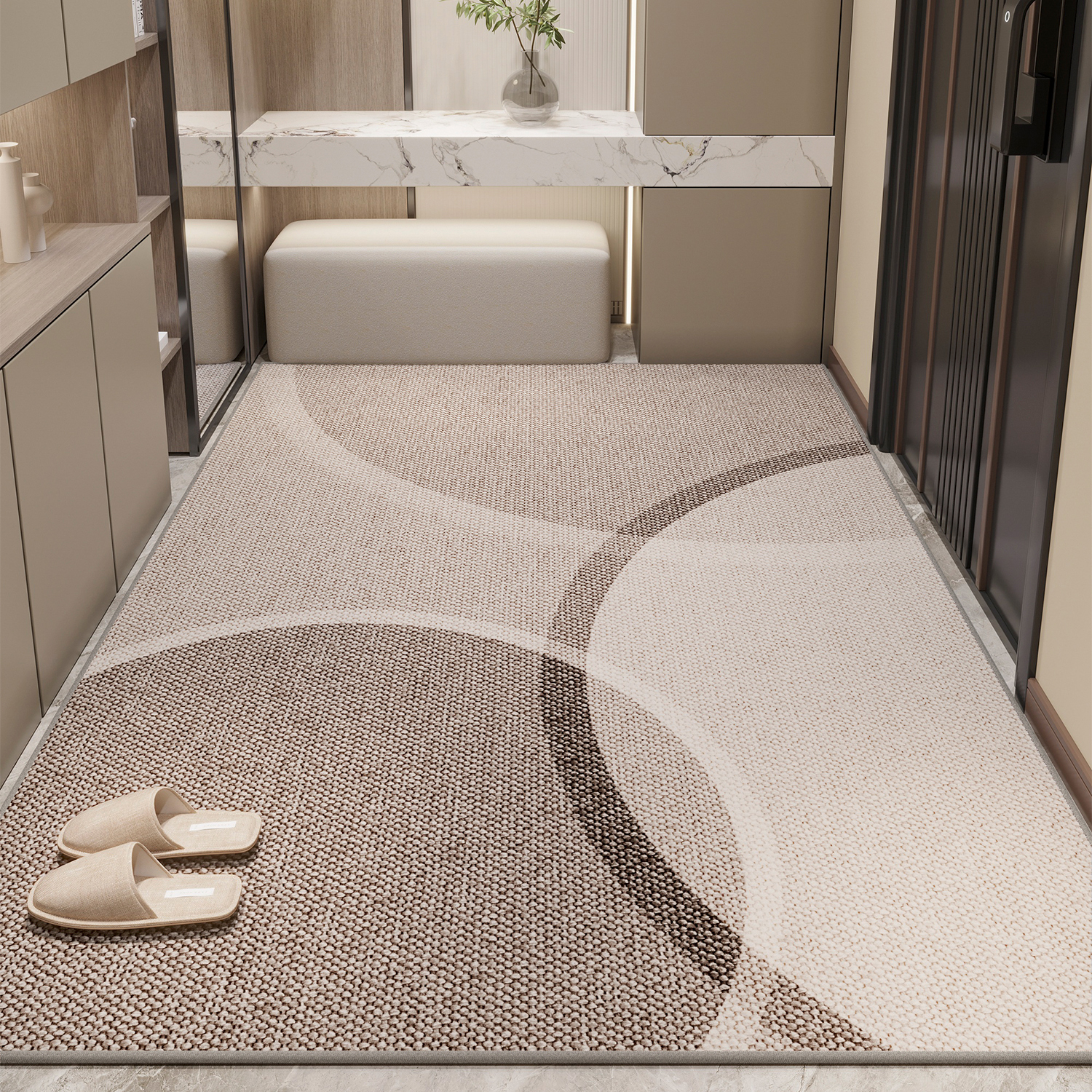 地垫入户门进门地毯门口家用门垫防滑客厅轻奢高级玄关脚垫可裁剪