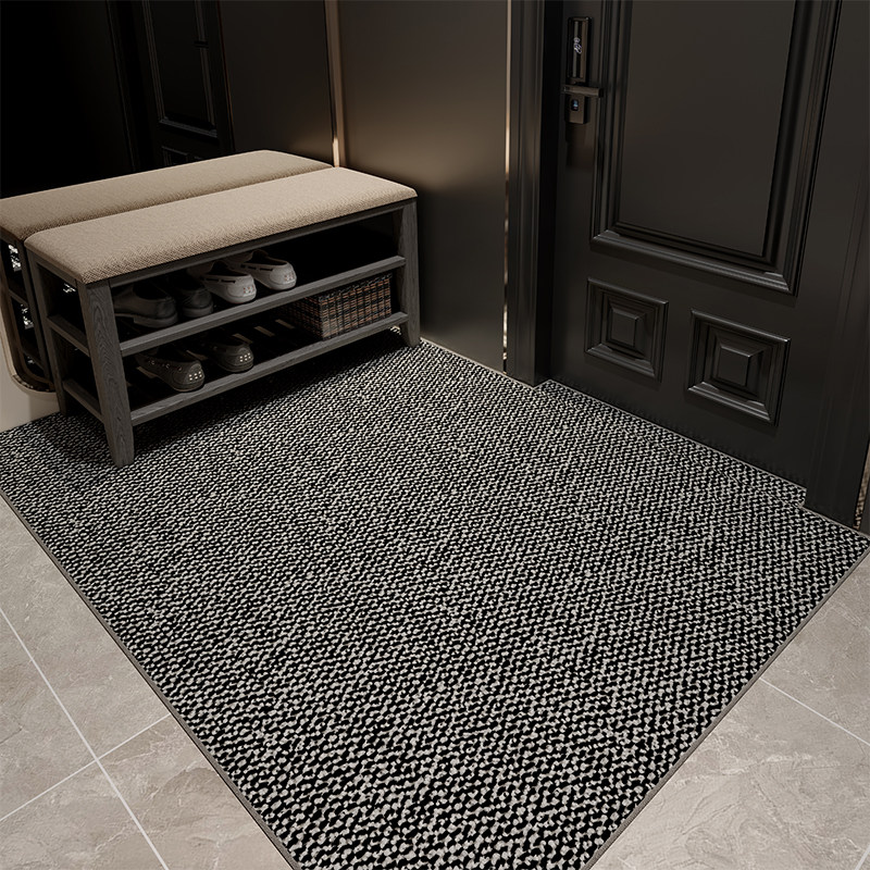入户门地垫家用轻奢高级感别墅大门口防滑脚垫子进门玄关耐脏地毯