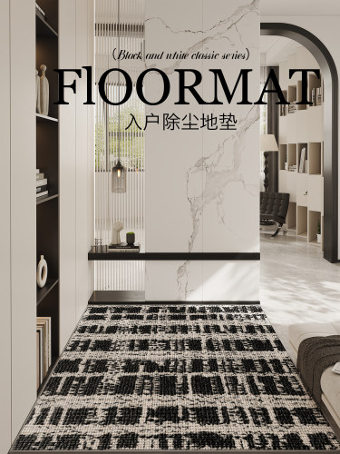定制高级感进门地垫入户门垫北欧家用客厅地毯可裁剪玄关脚垫耐脏