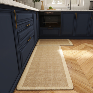 厨房专用地垫防滑防油可擦免洗吸水垫硅藻泥脚垫耐脏长条地毯家用