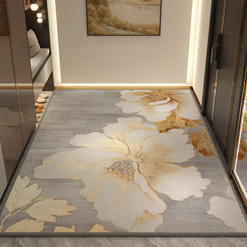 入户门地垫轻奢进门地毯家用门垫门口脚垫耐脏高级可裁剪玄关客厅