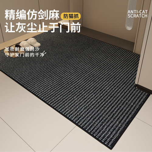 入户门地垫2025新款仿剑麻门垫进门口入门玄关门外地毯脚垫可裁剪