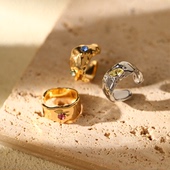 SUK DULI 苏克都哩回响系列复古油画耳骨夹金色轻奢气质喜小众潮