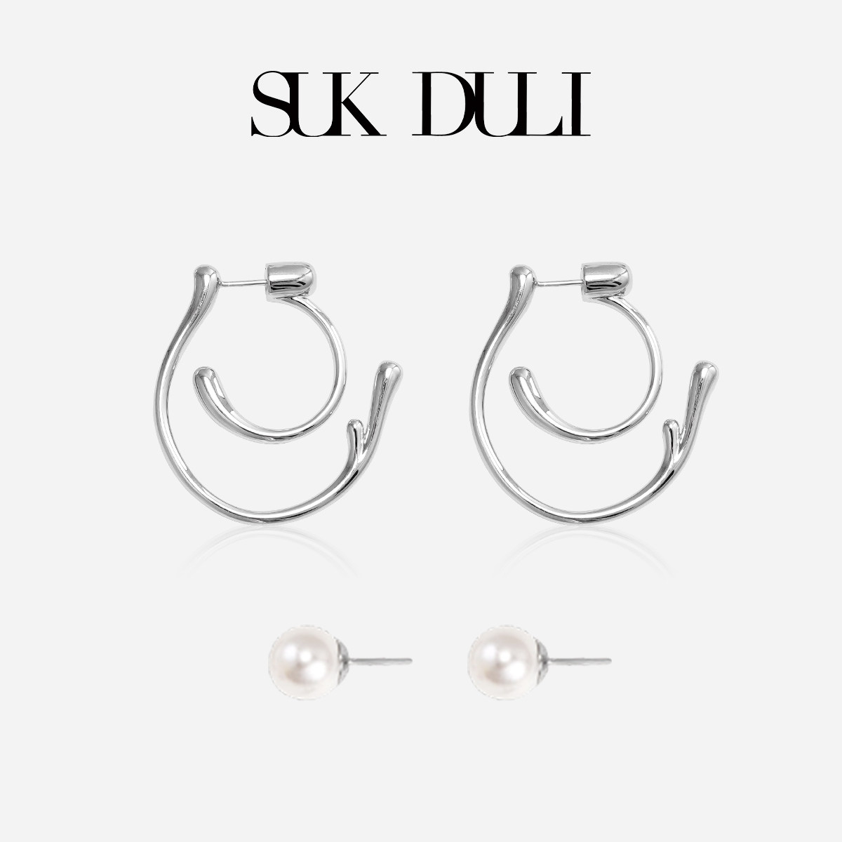 SUK DULI/苏克都哩鹿角耳环耳饰个性时尚小众百搭日常