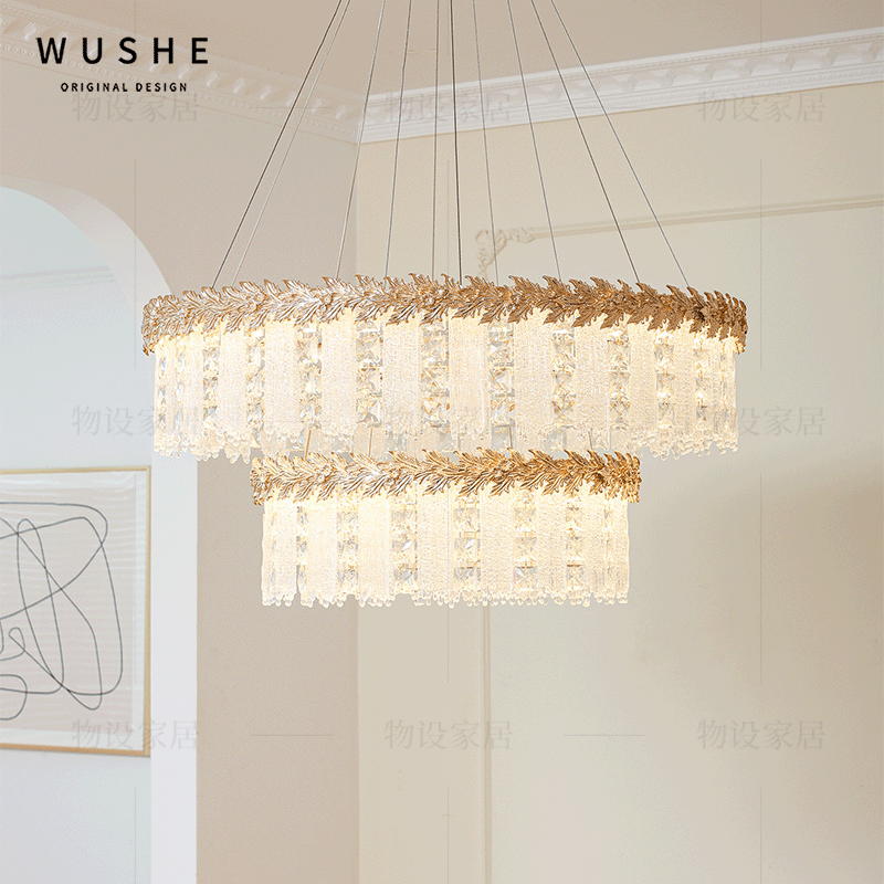 法式中古风轻奢水晶吊灯