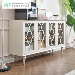 轻奢壁柜现代简约餐边柜 美克恣在家伯爵多功能柜时尚 新品