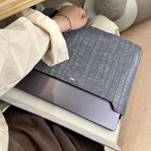 笔记本内胆包14寸皮革鳄鱼纹13