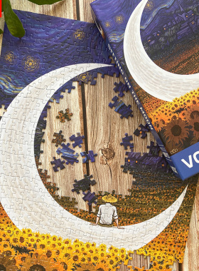 福思VOX拼图成年520片1000片梵高系列风景大人减压解闷潮玩PUZZLE