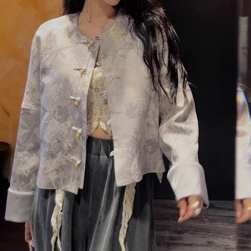 三吉【玉锦】国风新中式上衣初秋外套女春秋款2024新款超好看