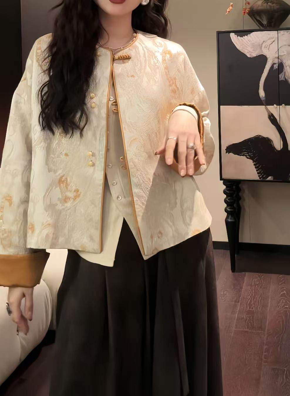 三吉【花千语】国风新中式女装开春外套2025年新款今年流行潮