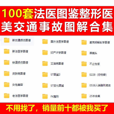 尸变图鉴损伤法医图鉴整形医美彩图交通事故图解插画素材电子版