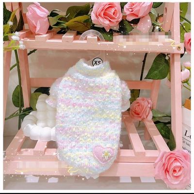 新款早秋宠物衣服超小体狗狗毛衣德文泡泡袖毛衣秋冬新款保暖衣