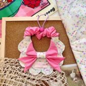 宠物口水巾花瓣弹力调节围脖猫狗喜庆口水巾宠物服装 大狗小狗猫咪