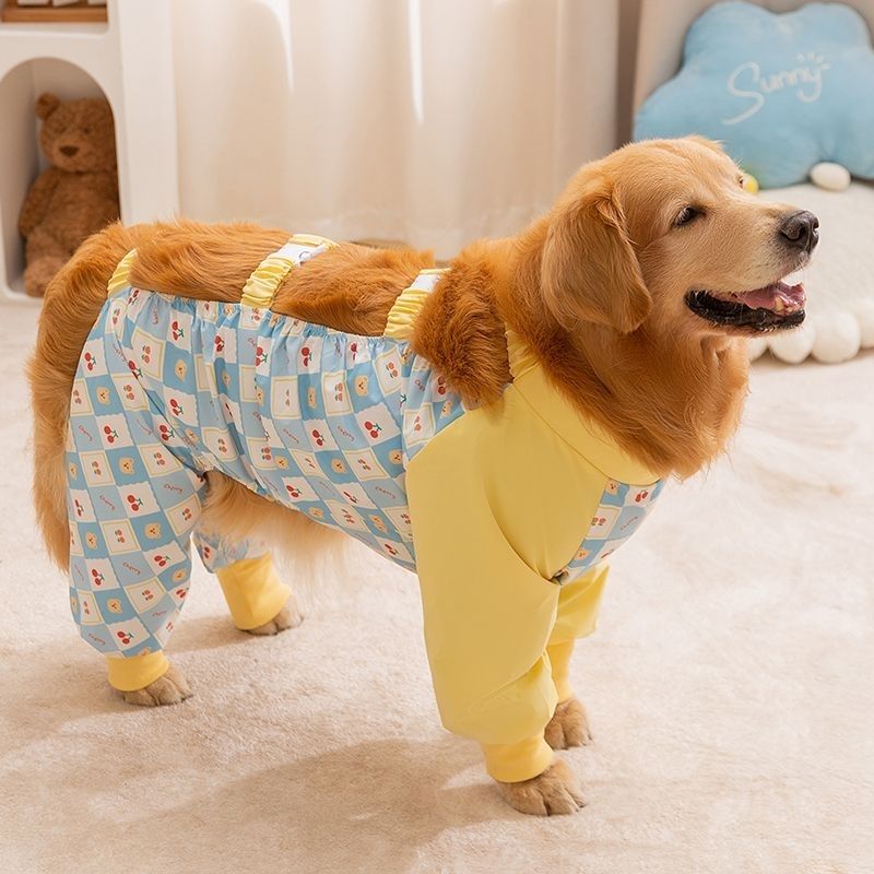 四脚防尘裤狗狗防虫衣服外出遛弯四角狗衣服宠物防护薄款护腿服