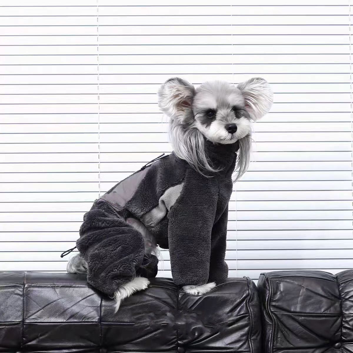 宠物秋冬季保暖抗静电超厚羊羔绒狗衣服四脚外套小灵缇边牧比熊