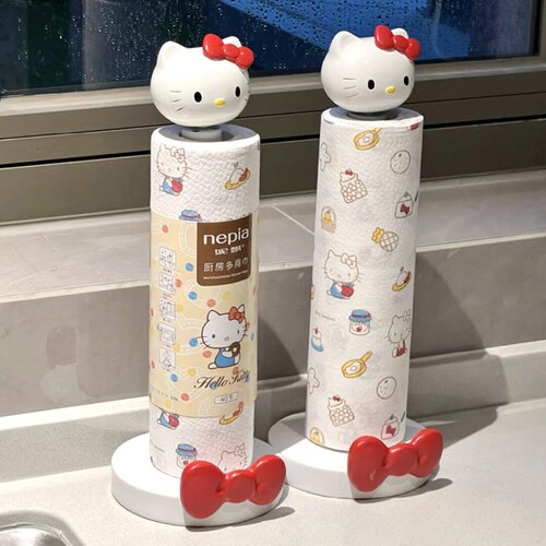【新家的100个快递】hellokitty纸巾架厨房卷纸收纳摆件客厅装饰