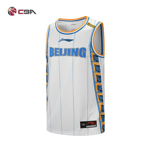 李宁北京首钢队球衣球迷版纪念款男子篮球比赛背心上衣AAYQ391