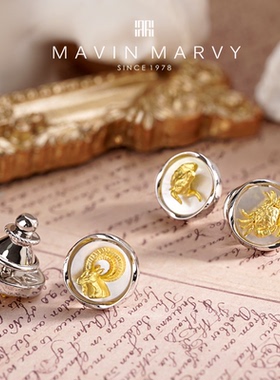 生日礼物MavinMarvy十二星座时尚男士925银胸针礼盒装送礼物