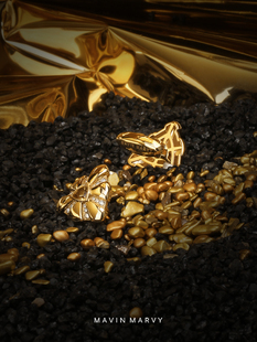 金袖 钉礼盒装 扣18K金高档礼物法式 袖 衬衫 MavinMarvy原创五行系列