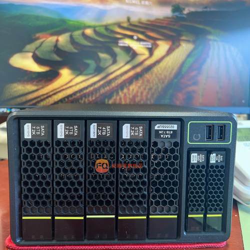 5盘位定制NAS铝合金机箱 黑群晖飞牛fnos DDR4多盘位机箱