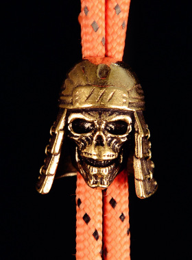 黄铜复古死亡士兵刀坠户外伞绳