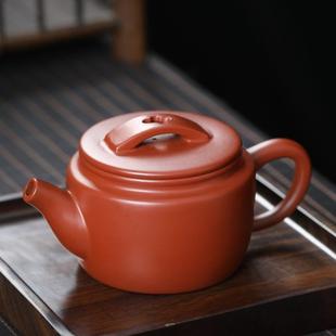 紫砂凤鸣壶原矿大红袍球孔汉瓦壶全手工制泡茶壶单人功夫茶具家用