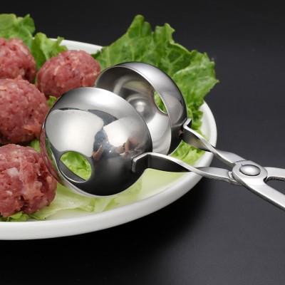 不锈钢肉丸夹制丸器鱼丸夹肉丸模具制丸器圆球饭团制作器