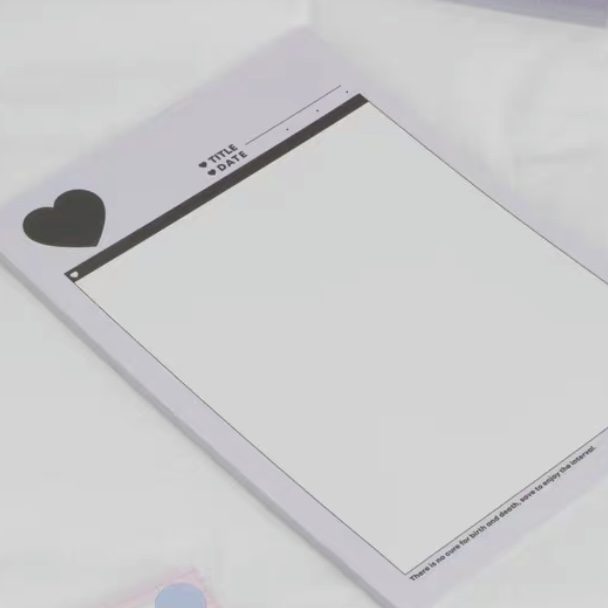 便签纸拍纸本jurxx双面爱心