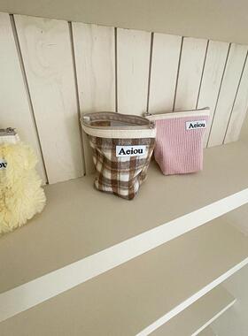 PerPer现货 | 韩国正品Aeiou便携化妆包M码零钱包帆布收纳包