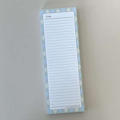 韩国sulbbange菱格纹B5half便签