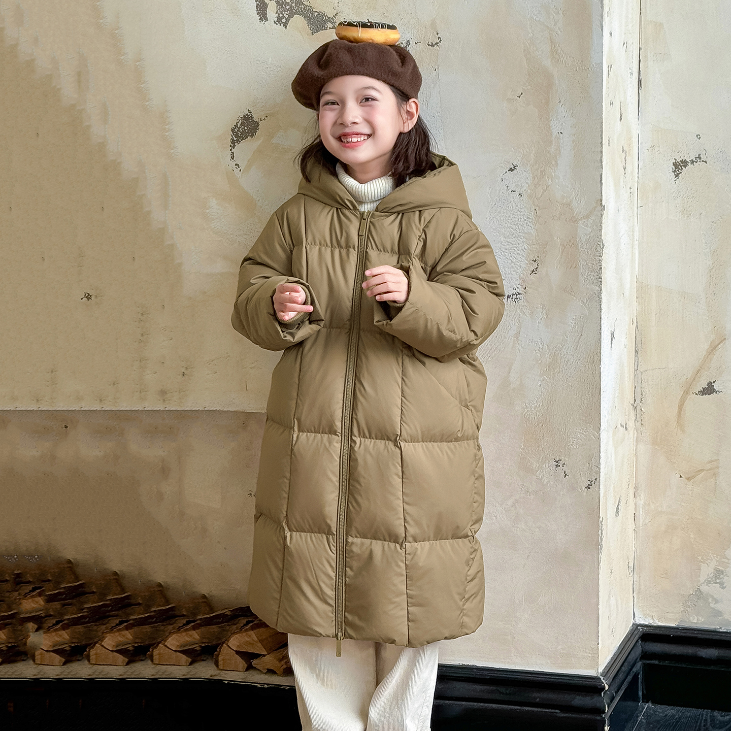 儿童羽绒服女童中长长款2025冬季新款男童羽绒服小中大童装4050